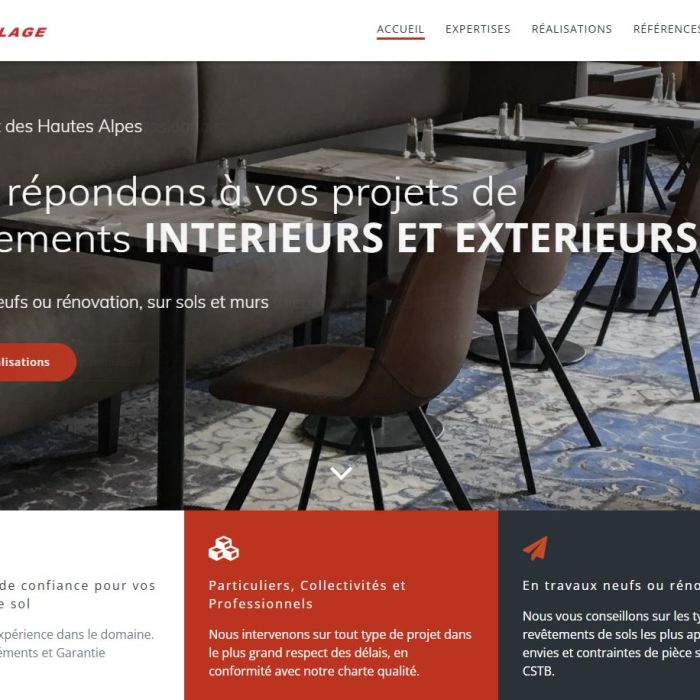 Création du site internet Gap Carrelage