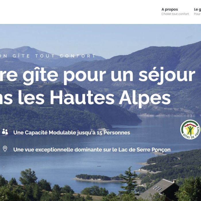 Création du site internet Gîte Le Pinachu